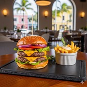 gourmet burger business with - 1