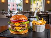 gourmet burgers on-site accommodation