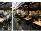 tea room with terrace